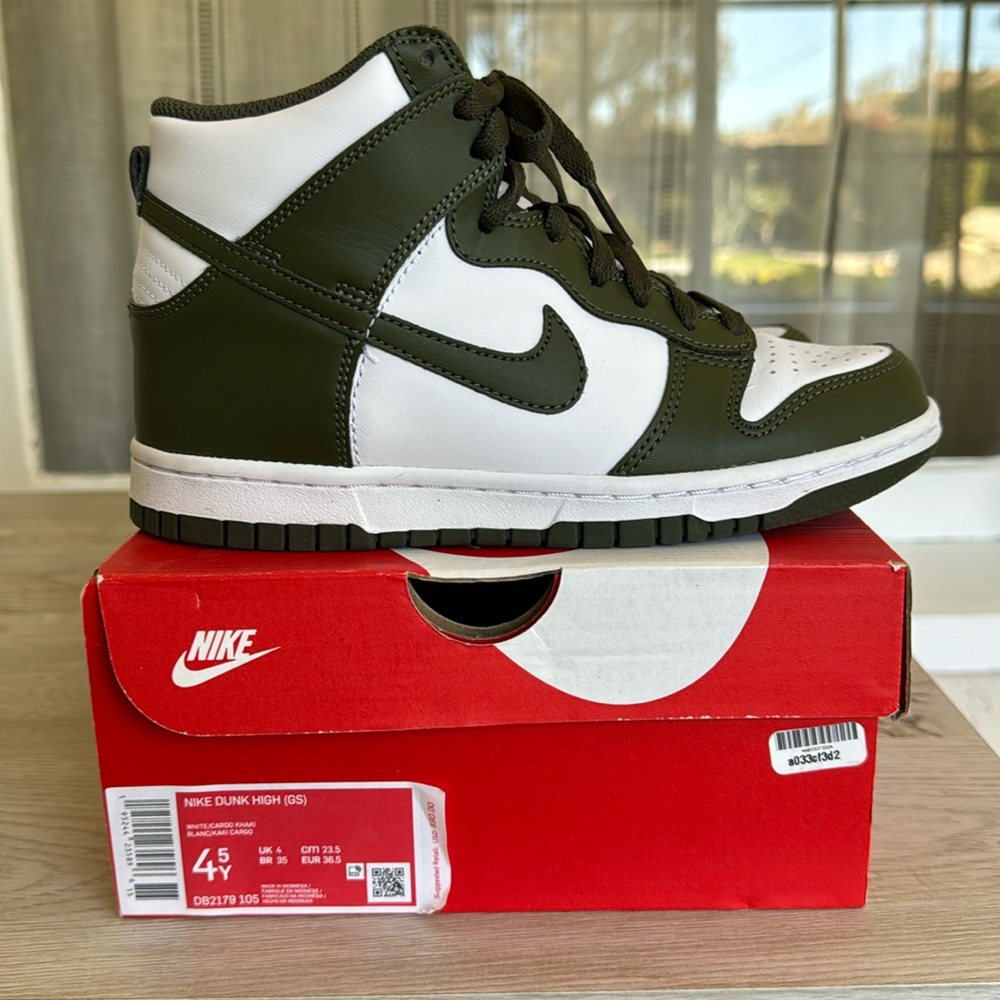 Nike Dunk High - white/cargo khaki